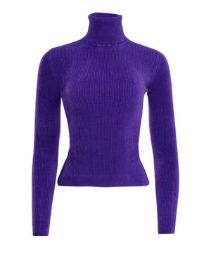 Ribbed long-sleeve sweater