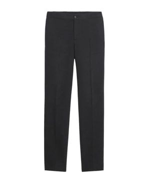 Straight fit trousers with elastic waist