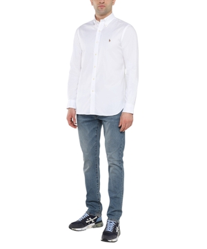 Long sleeve straight fit shirt