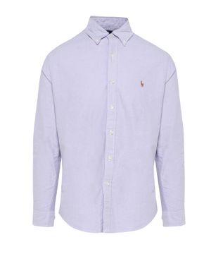 Logo embroidered long-sleeve shirt