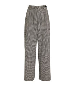 Wide-leg tailored trousers