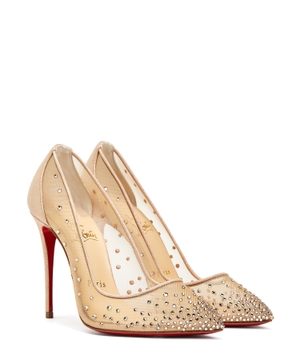 Crystal embellishment Follies pumps