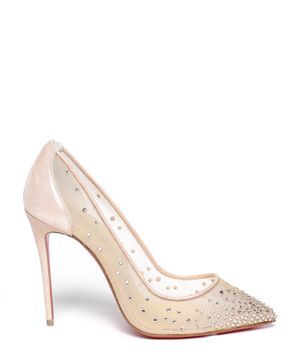 Crystal embellishment Follies pumps