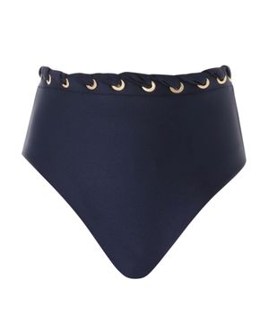 Alight Eyelet high-waist bikini bottom