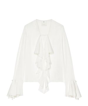 Ruffle design blouse