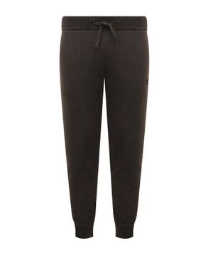 Straight-fit trousers with elastic waist