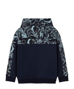 Logo printed long sleeve hoodie