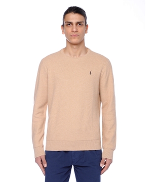 Round neck jumper with long sleeves