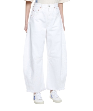 High-waist wide-leg jeans