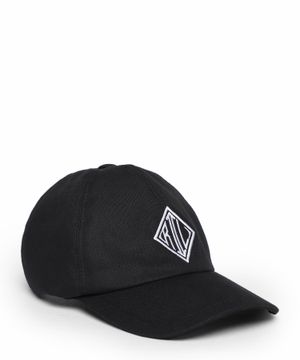 Logo embroidered cotton cap