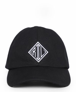 Logo embroidered cotton cap