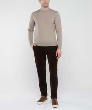 Long-sleeve straight fit jumper