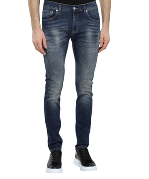 Logo embroidered straight-fit jeans