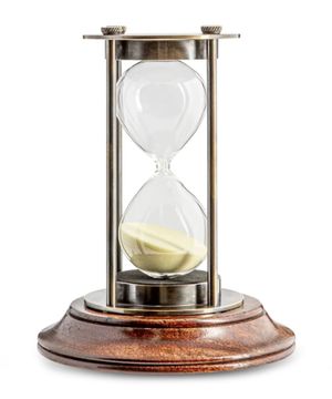 Bronze 30 minute hourglass