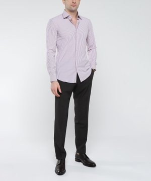 Long sleeve straight fit shirt