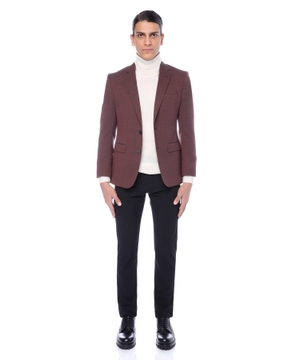 Long sleeve blazer with button fastening