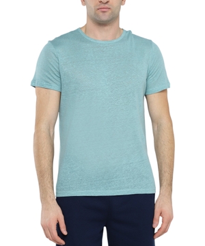 Dairəvi yaxa ilə qısaqol T-shirt