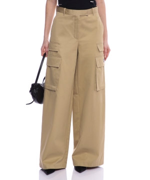 Gabardine cargo pants