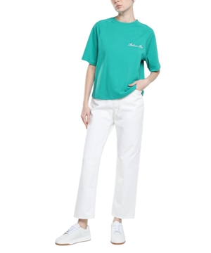 Logo embroidered short sleeve top