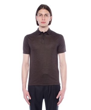 Short sleeve polo with classic collar