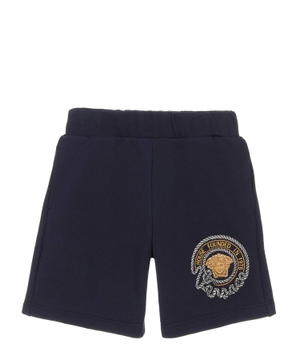 Elasticated shorts with embroidered logo