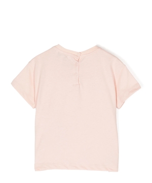 Loqo naxışlı qısaqol T-shirt