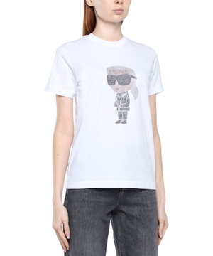 Crystal-embellished short sleeve T-shirt