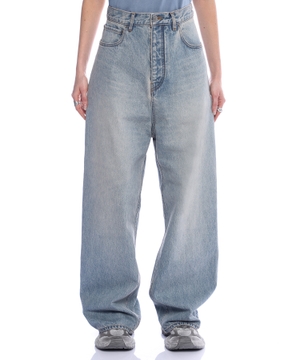 High-waist wide-leg jeans