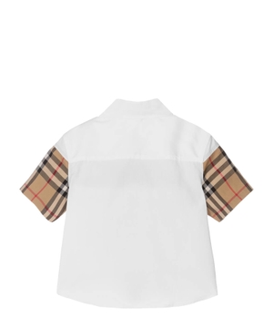 Short sleeve shirt with check pattern