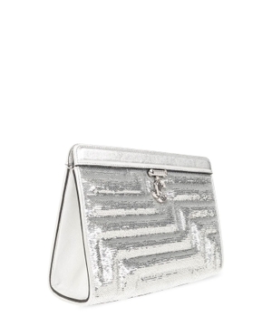 Avenue sequinned clutch