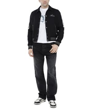 Logo detailed long sleeves bomber