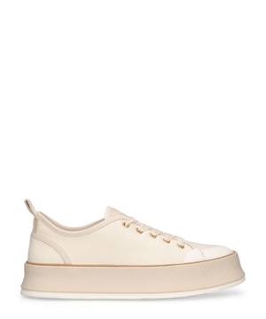 Spring canvas platform sneakers