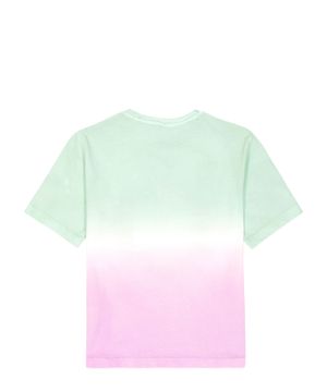 Tie-dye parıltılı printli T-shirt