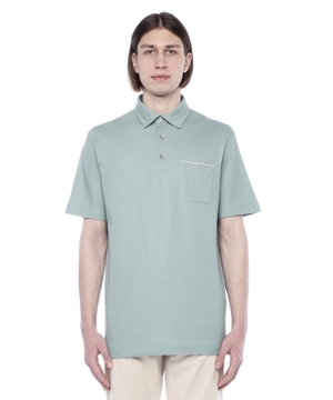 Short sleeve polo with classic collar