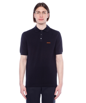 Short sleeve polo with classic collar