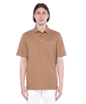 Short sleeve polo with classic collar