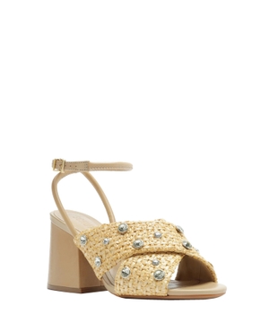 Crystal embellished sandals