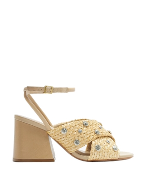 Crystal embellished sandals