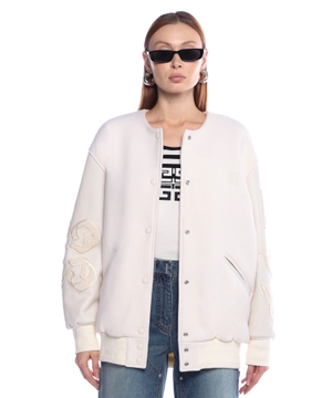 Embroidered long-sleeve jacket