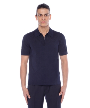 Short sleeve polo with classic collar