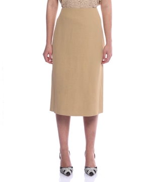 High-waist midi skirt