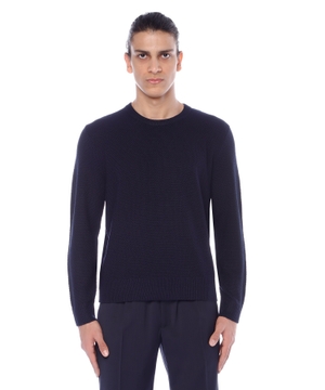 Round neck jumper with long sleeves