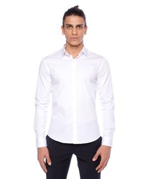 Long sleeve shirt with classic collar