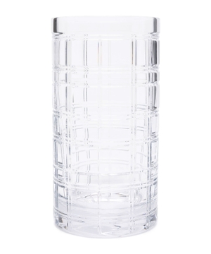 Medium Hudson Plaid glass vase