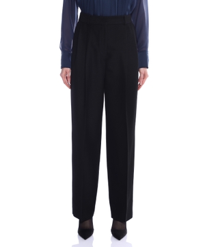 High-waist straight-fit trousers