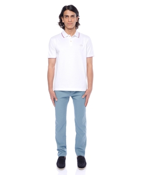 Short sleeve polo with classic collar