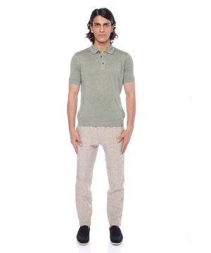 Short sleeve polo with classic collar