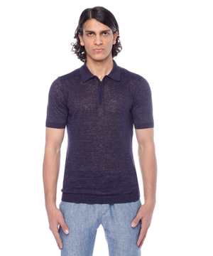 Short sleeve polo with classic collar