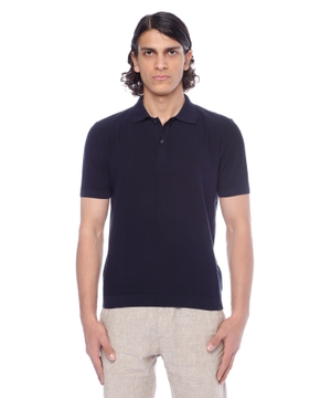 Short sleeve polo with classic collar