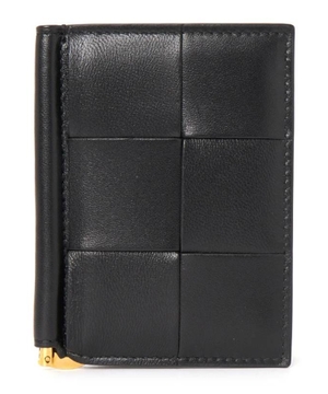 Intrecciato leather cardholder